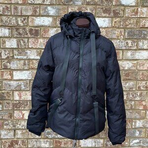 Saint + Sinner Puffer Hooded Women's Coat Black Size‎ S